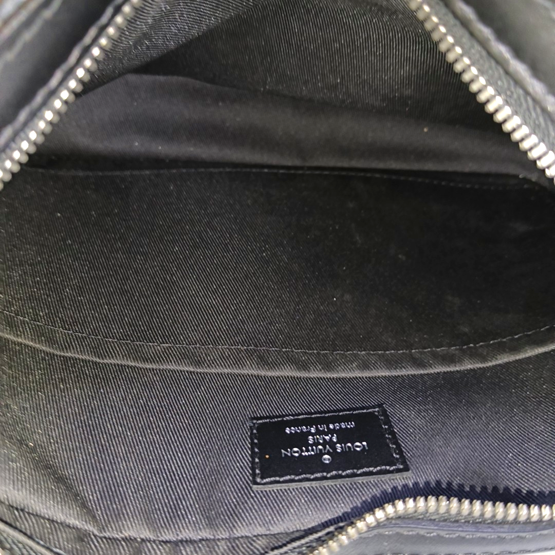 LOUIS VUITTON TRIO Gray Calfskin Monogram Checkerboard 3-in-1 Shoulder Bag Tote Bag Silver Hardware Removable Strap-(SKU)-962206815