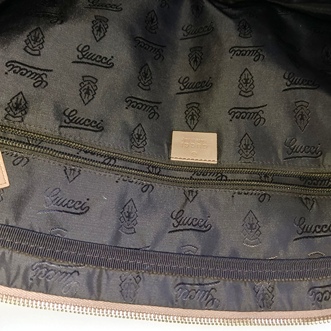 GUCCI Light Pink Cowhide Embossed Monogram Shoulder Bag Tote Bag Golden hardware Removable shoulder strap-(SKU)-947868328