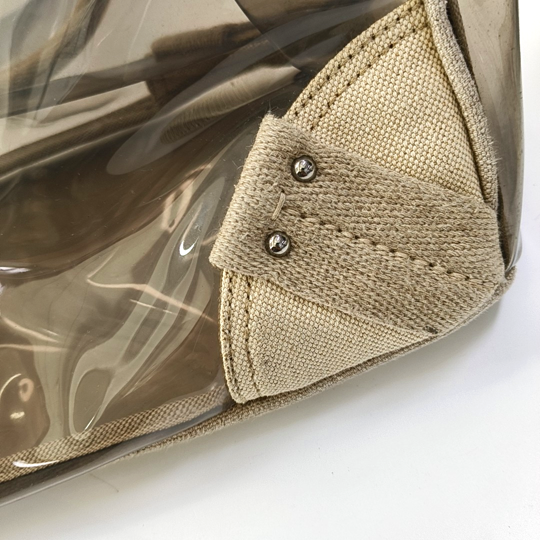 PRADA Transparent special material inlay handbag Silver Hardware Sub-bag-(SKU)-957328200
