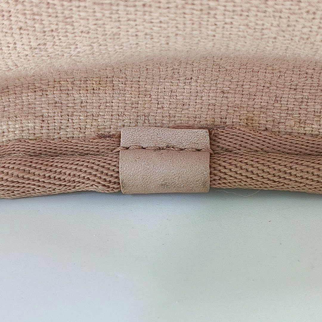CHANEL DEAUVILLE Small Pink Fabric Embroidered Beach Bag Single Shoulder Bag Tote Bag Silver Hardware 20 Clasp-(SKU)-969172719