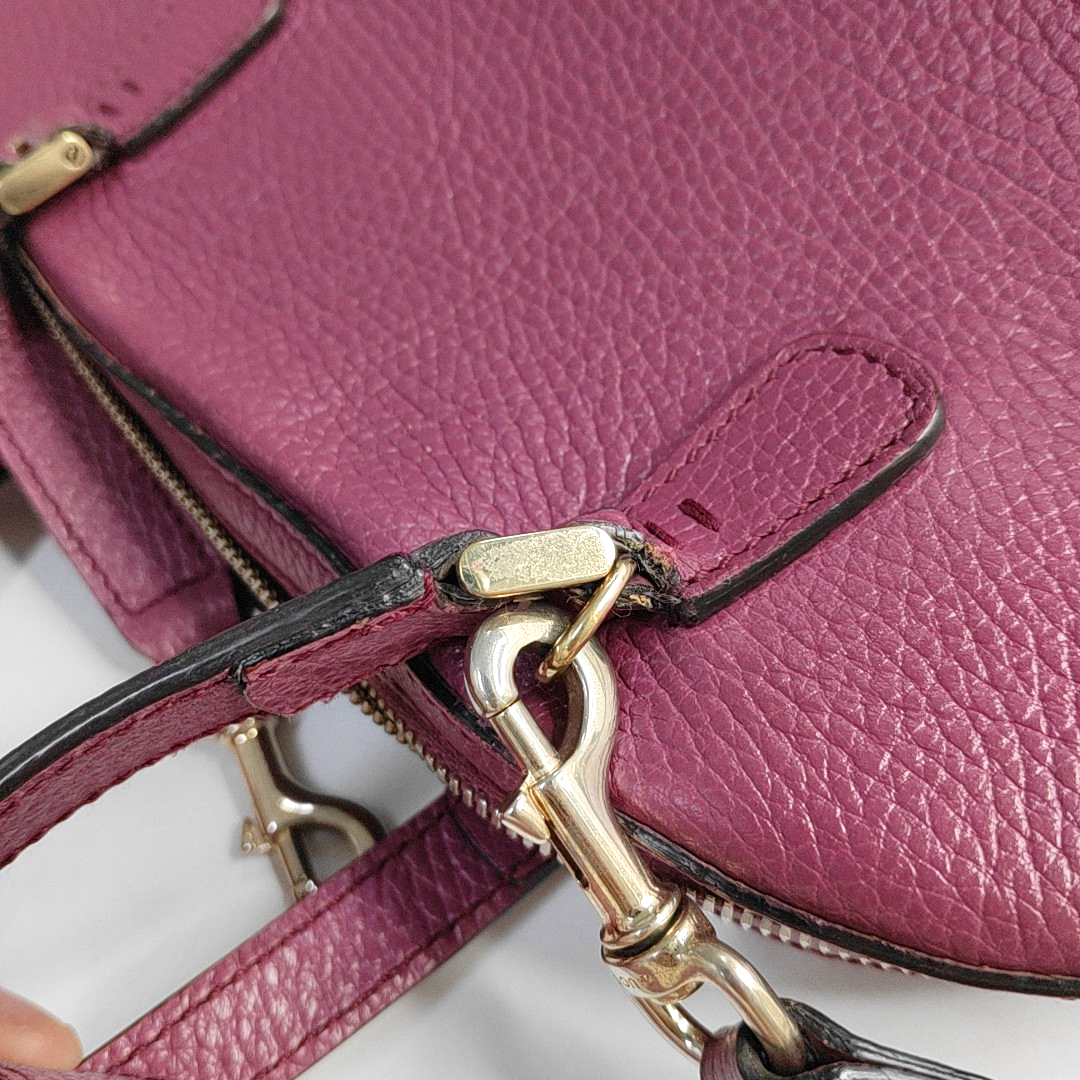 GUCCI Purple leather single shoulder bag crossbody handbag Golden hardware Removable shoulder strap-(SKU)-945084262