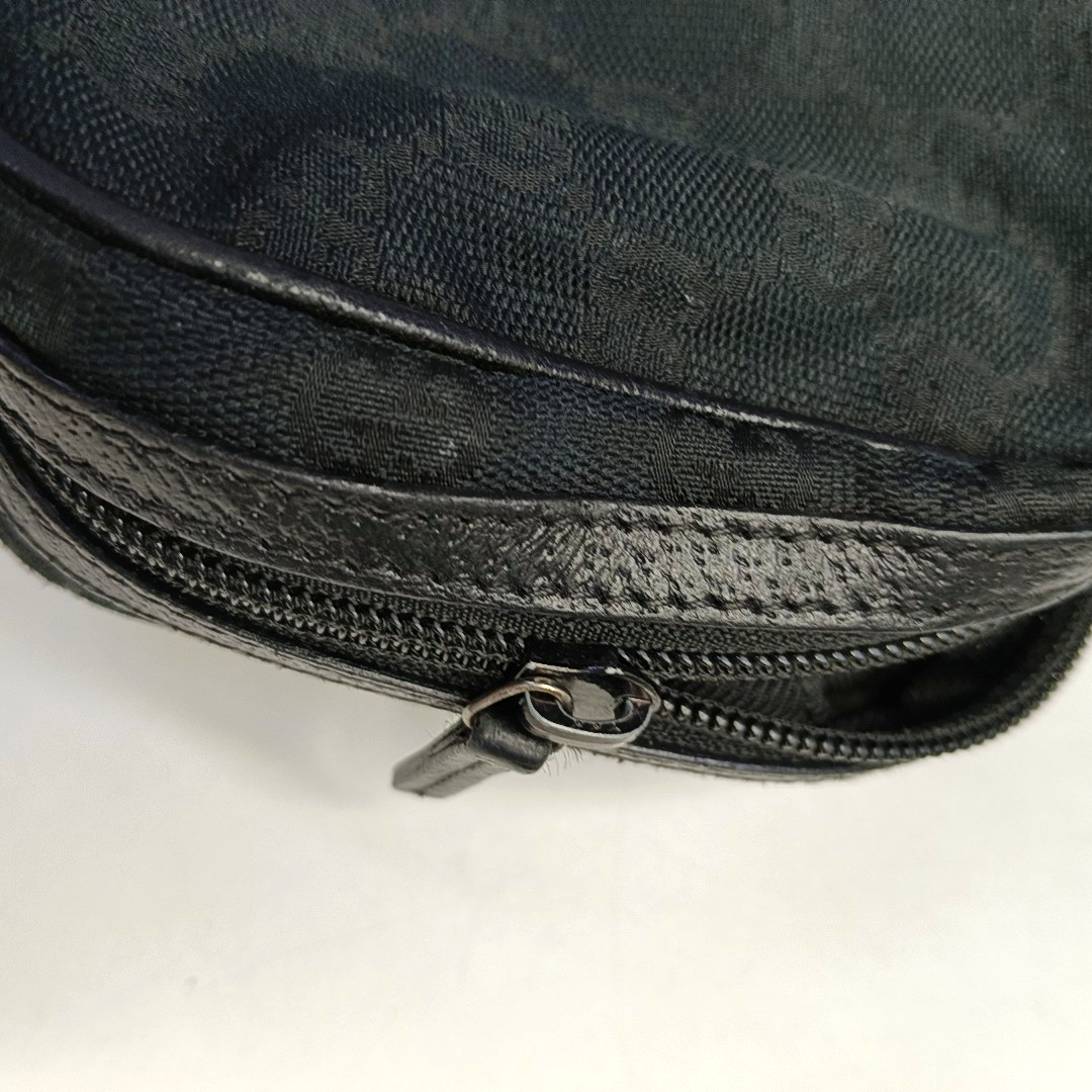 GUCCI Camera Bag Black canvas monogram handbag Black hardware-(SKU)-952266116