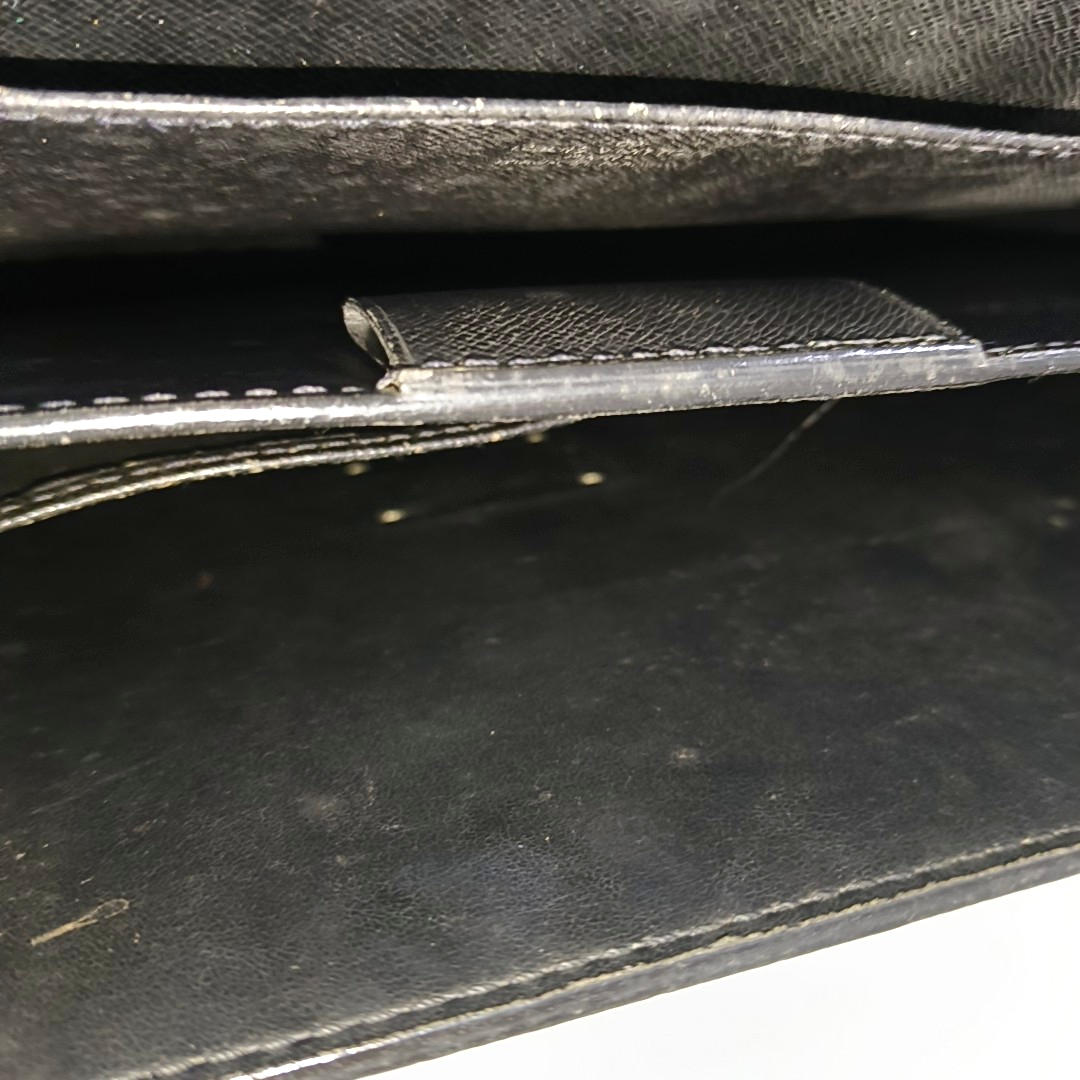 LOUIS VUITTON ROBUSTO Black cowhide tote bag Silver Hardware-(SKU)-949370628