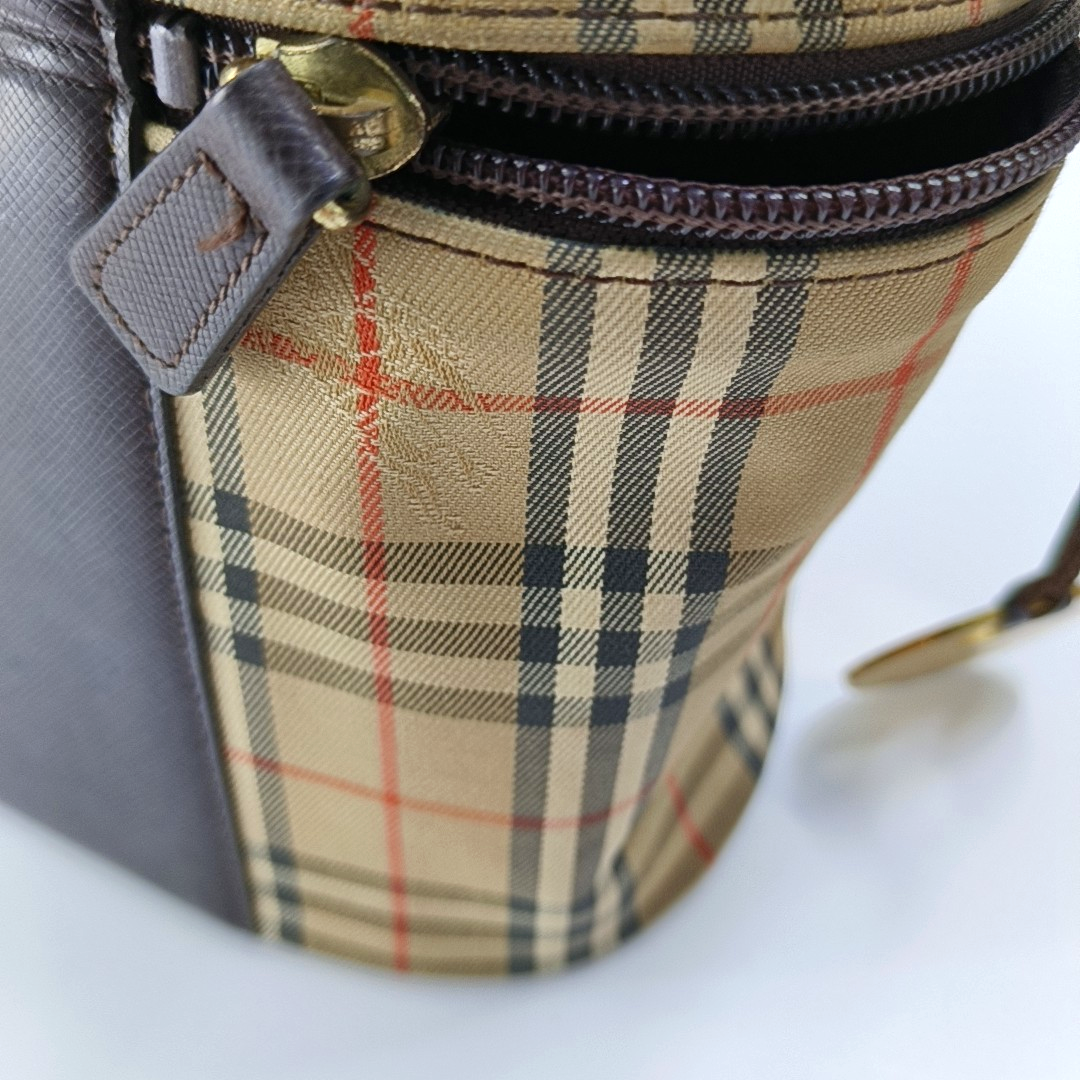 BURBERRY Khaki canvas military horse pattern tote bag Golden hardware-(SKU)-955755761
