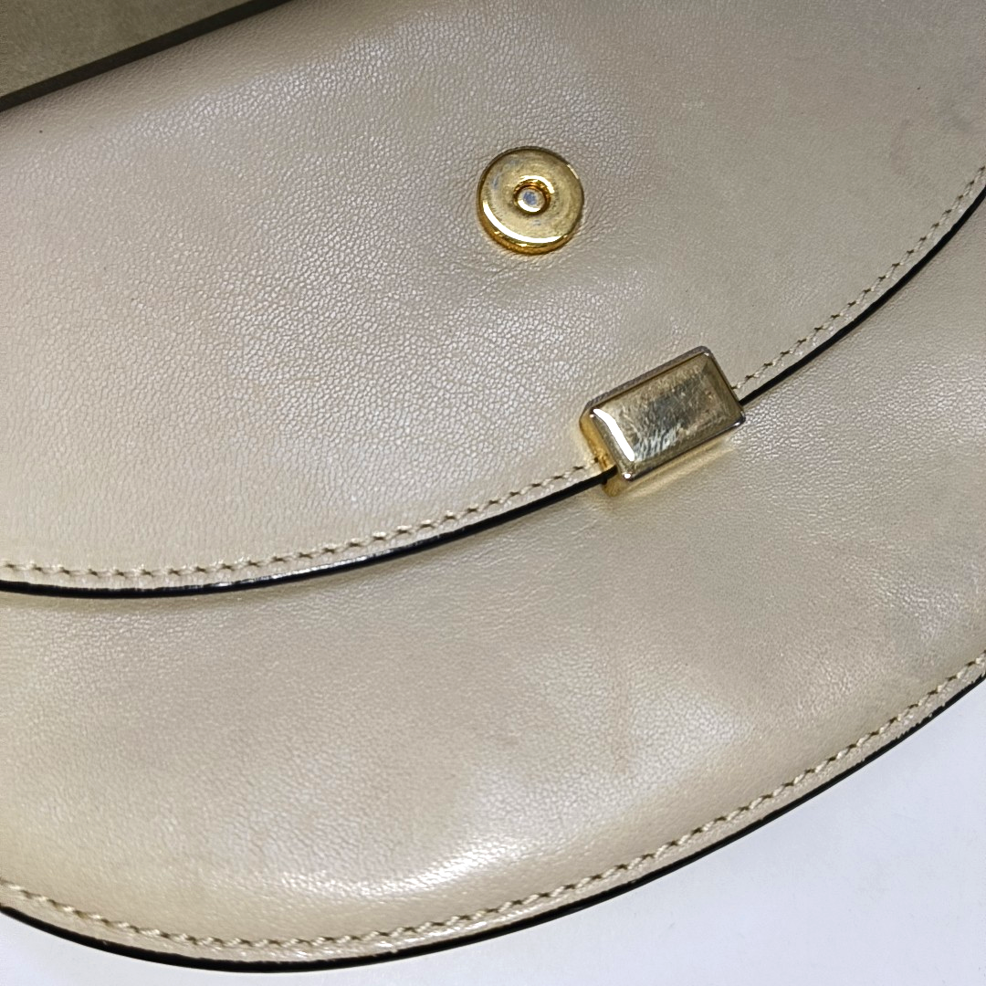 Chloé Georgia Light Gray Cowhide Crossbody Bag Golden hardware Removable shoulder strap-(SKU)-14414002