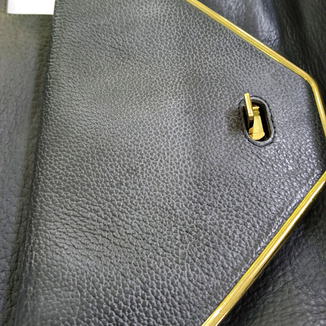 Chloé Sally Medium size Black Leather Single Shoulder Bag Golden hardware-(SKU)-947220516