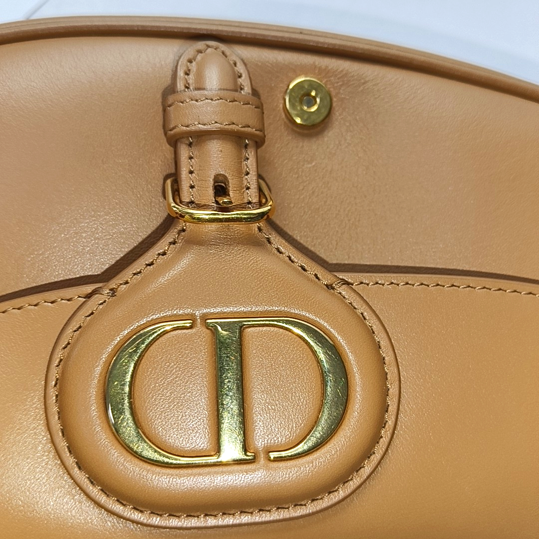 DIOR Bobby Brown Leather Crossbody Bag Tote Bag Single Shoulder Bag Removable Shoulder Straps-(SKU)-962210624