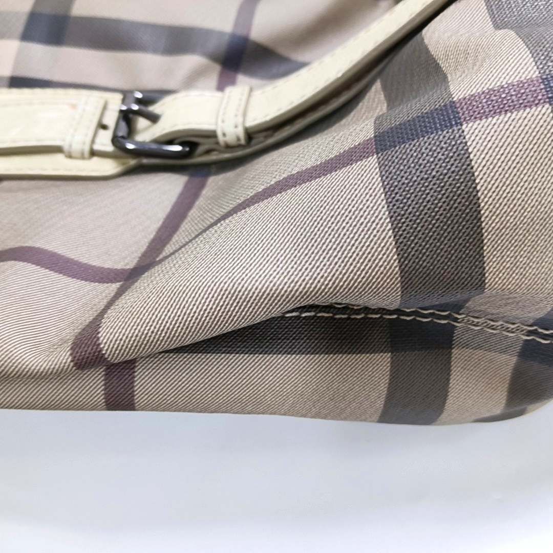 BURBERRY Tote bag Grey Coated Canvas Military Horse Pattern Shoulder Bag Ruthenium color hardware shoulder straps-(SKU)-958927473