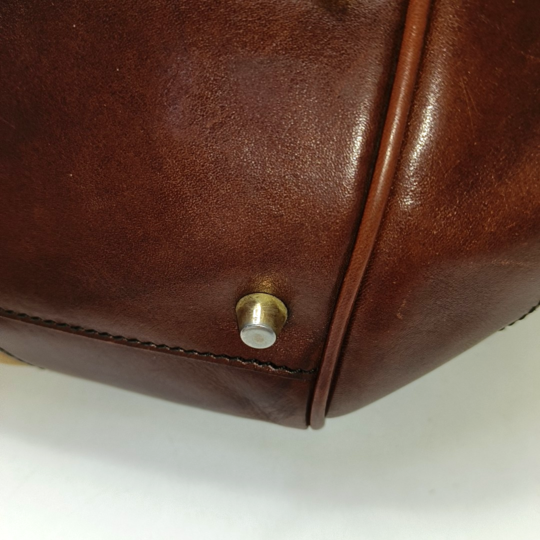BURBERRY Tote bag Brown Canvas Single Shoulder Bag Handbag Golden hardware-(SKU)-953408955