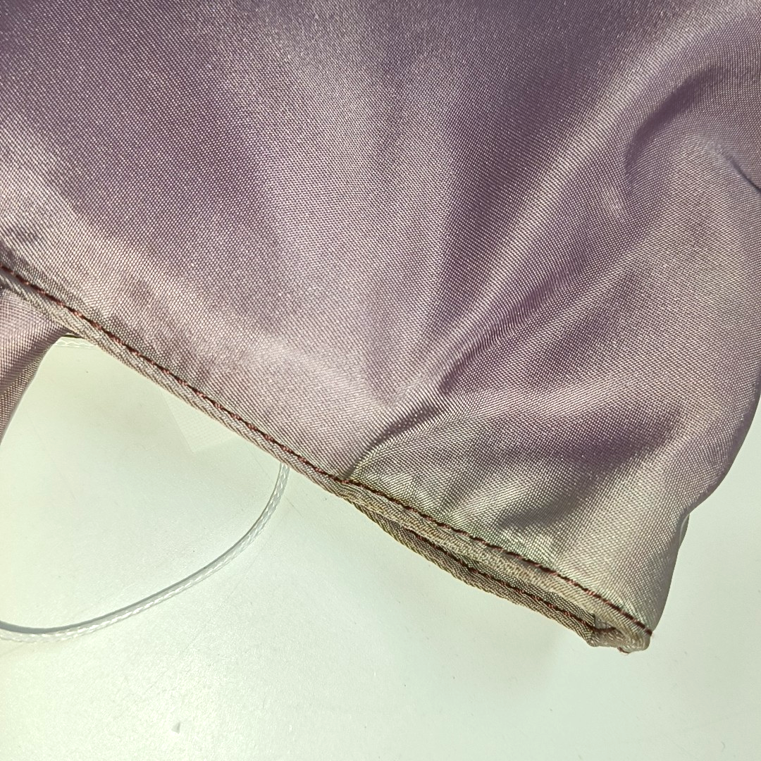 PRADA Tote bag Lavender Nylon Logo Tote Bag Single Shoulder Bag Silver Hardware-(SKU)-13802237