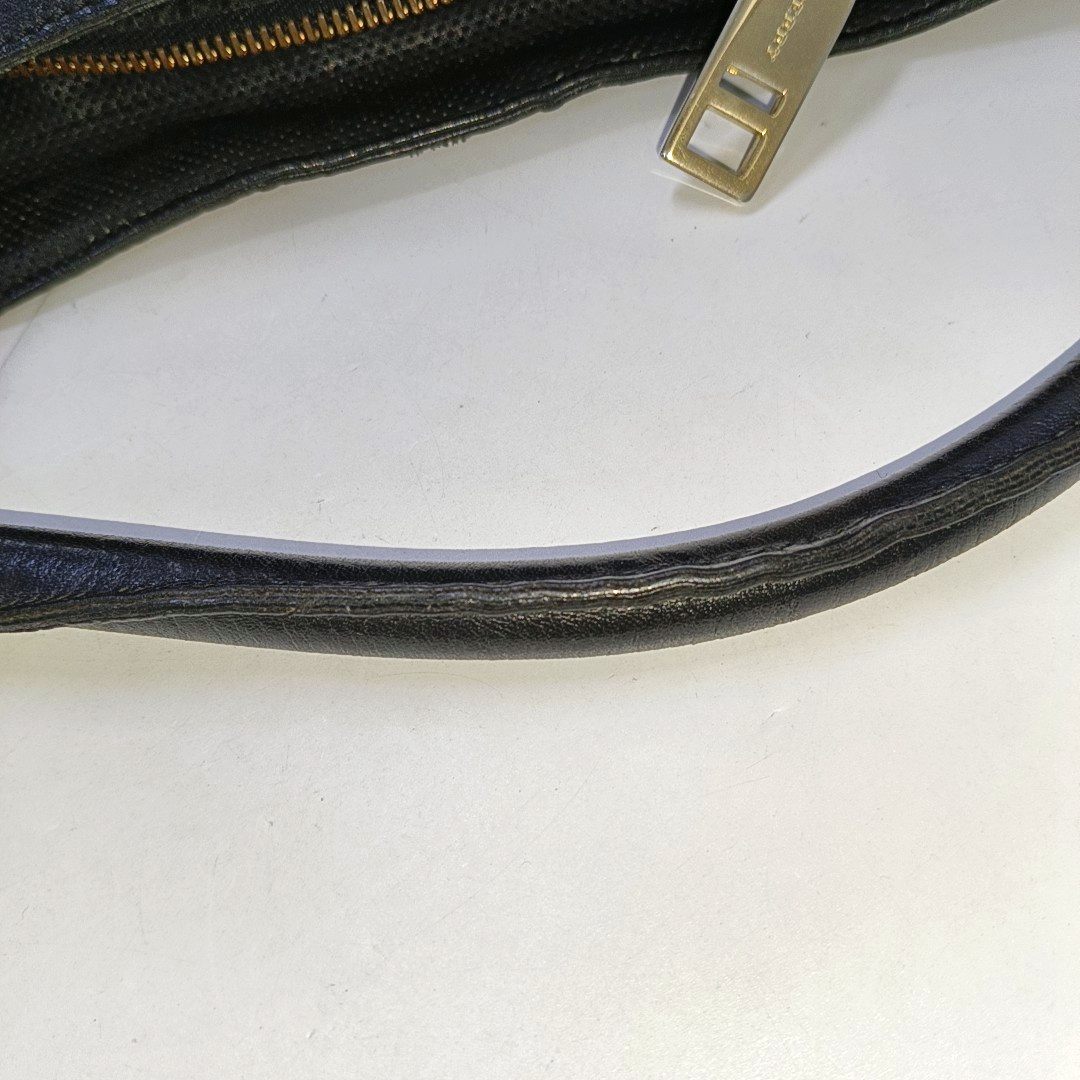 BURBERRY Gray Nylon Battle Horse Plaid Single Shoulder Bag Golden hardware-(SKU)-943189474