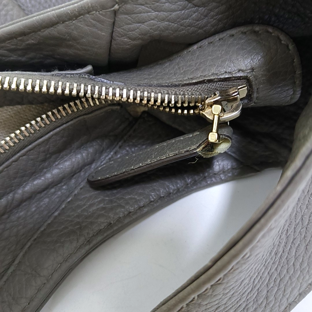 GUCCI Deep brown cowhide single shoulder bag Silver Hardware-(SKU)-952222113