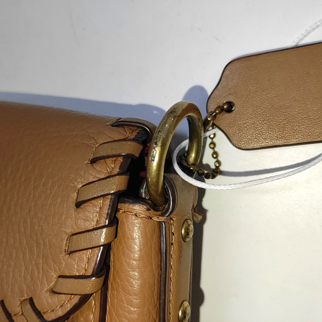 COACH 26 Brown Leather Carriage Weave Dionysus Bag Single Shoulder Bag Tote Golden hardware Removable shoulder strap-(SKU)-14389455