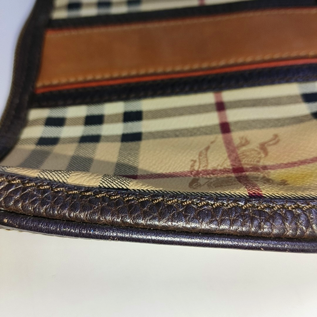 BURBERRY Khaki Coated Canvas Warhorse Plaid Handbag Golden hardware-(SKU)-934780068