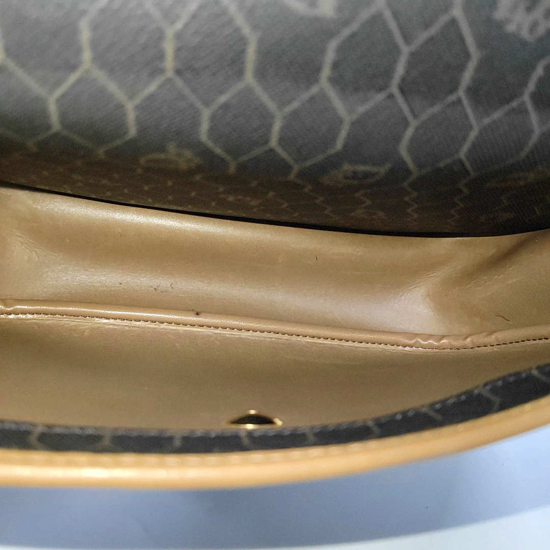 DIOR Black Coated Canvas Single Shoulder Bag Crossbody Golden hardware Sub-bag-(SKU)-14276666