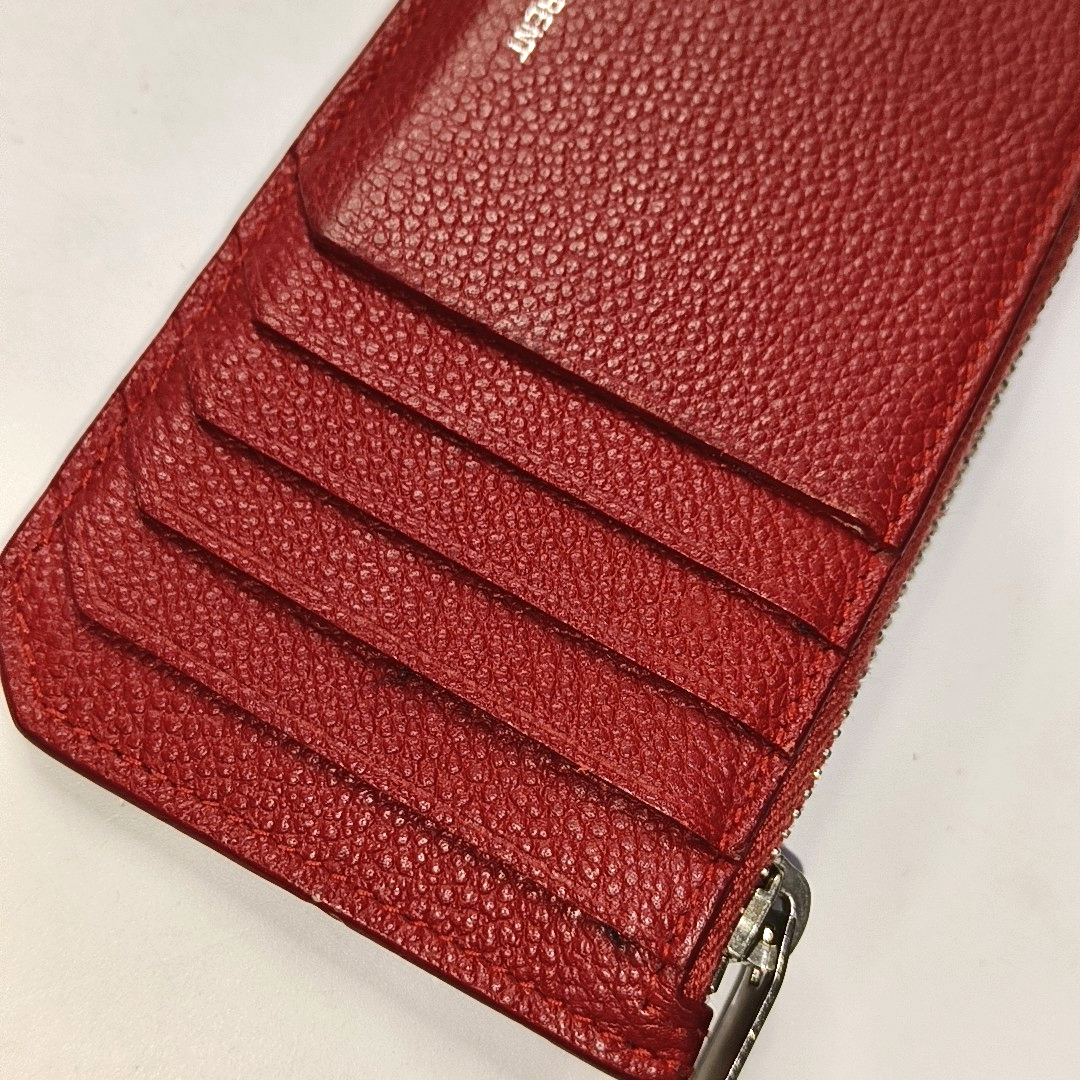 YSL FRAGMENTSRed Cowhide Card Case Complete Accessories-(SKU)-957693346