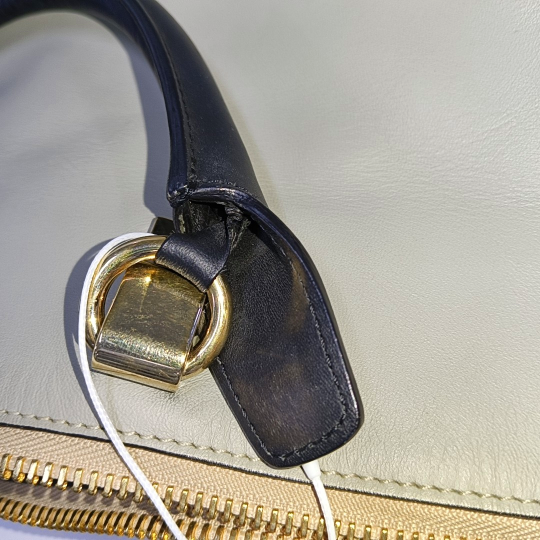 Chloé Baylee Color Block Leather Handbag Golden hardware-(SKU)-938087096