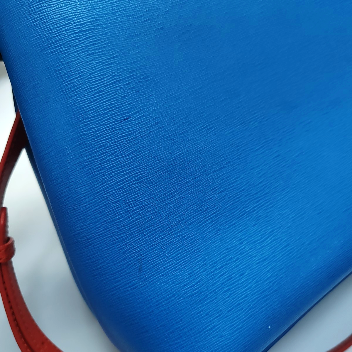 FENDI 2 Jours Small size Blue Cowhide Little Monster Shoulder Bag Handbag Crossbody Bag Silver Hardware Removable shoulder strap-(SKU)-954330398