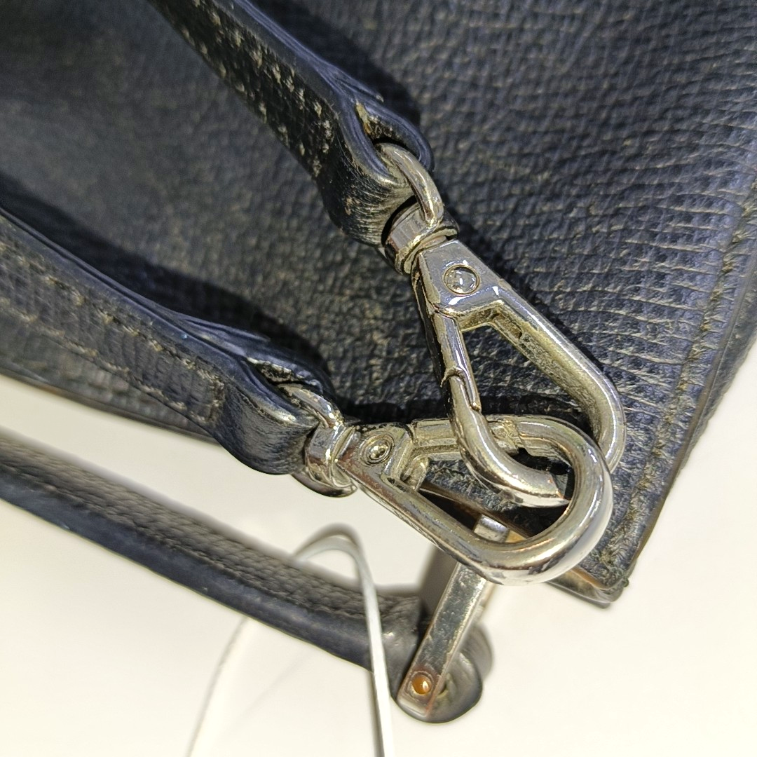 MCM Tote bag Black Leather Crossbody Bag Silver Hardware Removable shoulder strap-(SKU)-938526740