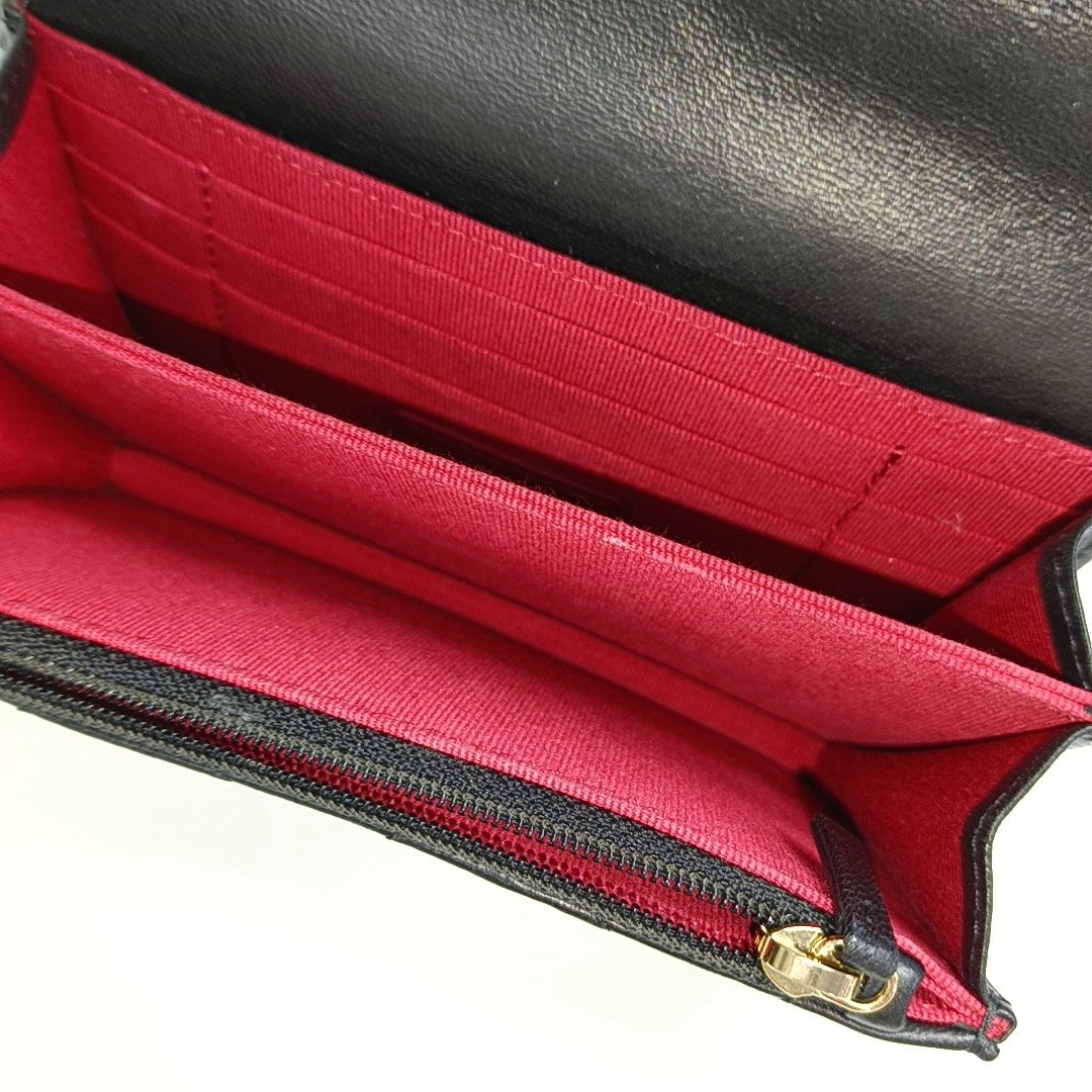 CHANEL WOC Black Lamb Skin Quilted Intrecciato Crossbody Bag, Shoulder Bag, Golden Hardware, 31 Clasp-(SKU)-970987317