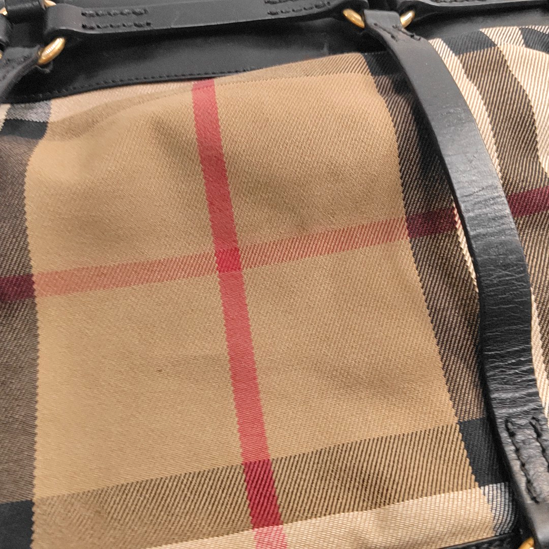 BURBERRY Tote bag Khaki Canvas Tote Bag Golden hardware-(SKU)-945320394