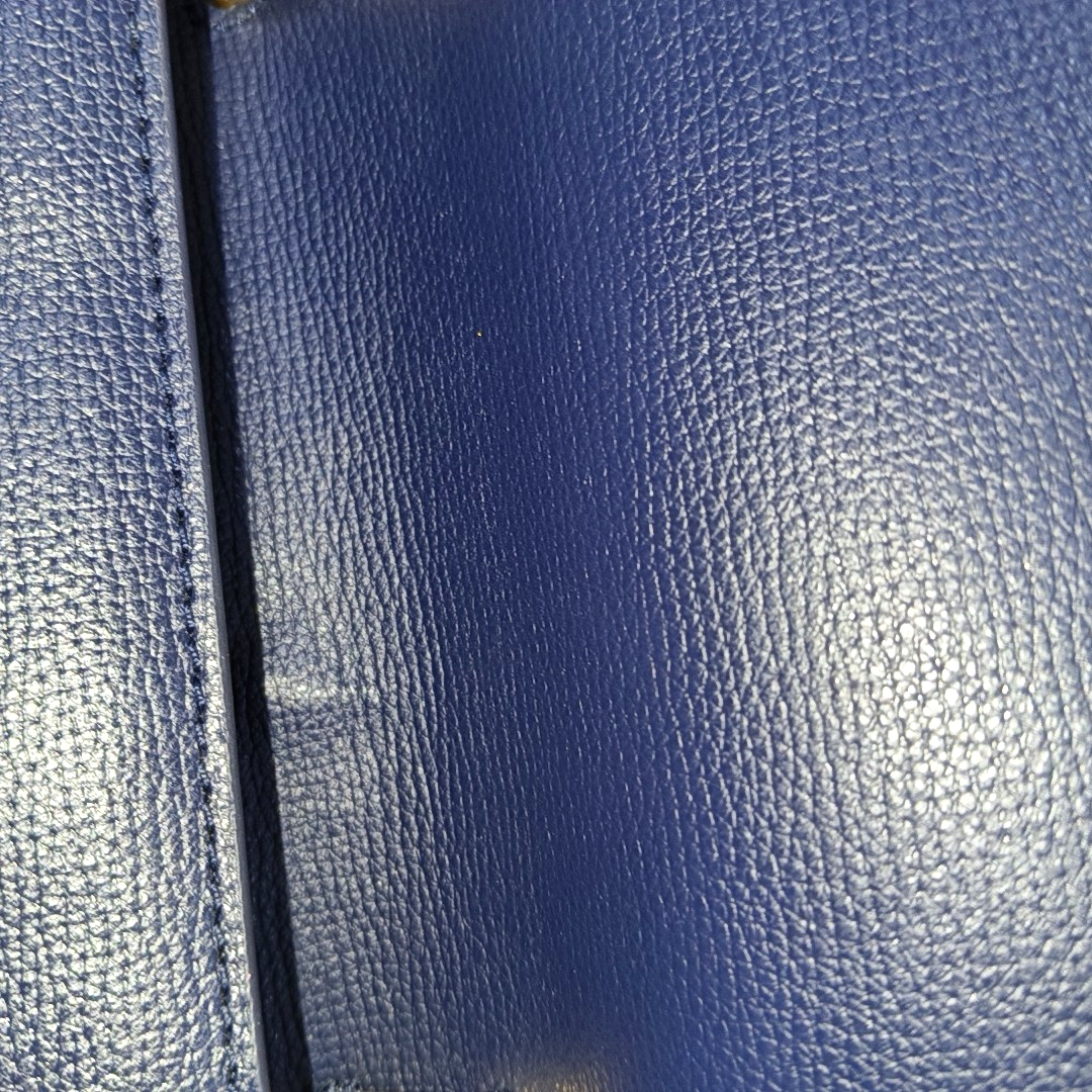 TORY BURCH Chelsea Dark Blue Cowhide Single Shoulder Bag Handbag Golden hardware Removable shoulder strap-(SKU)-942430091