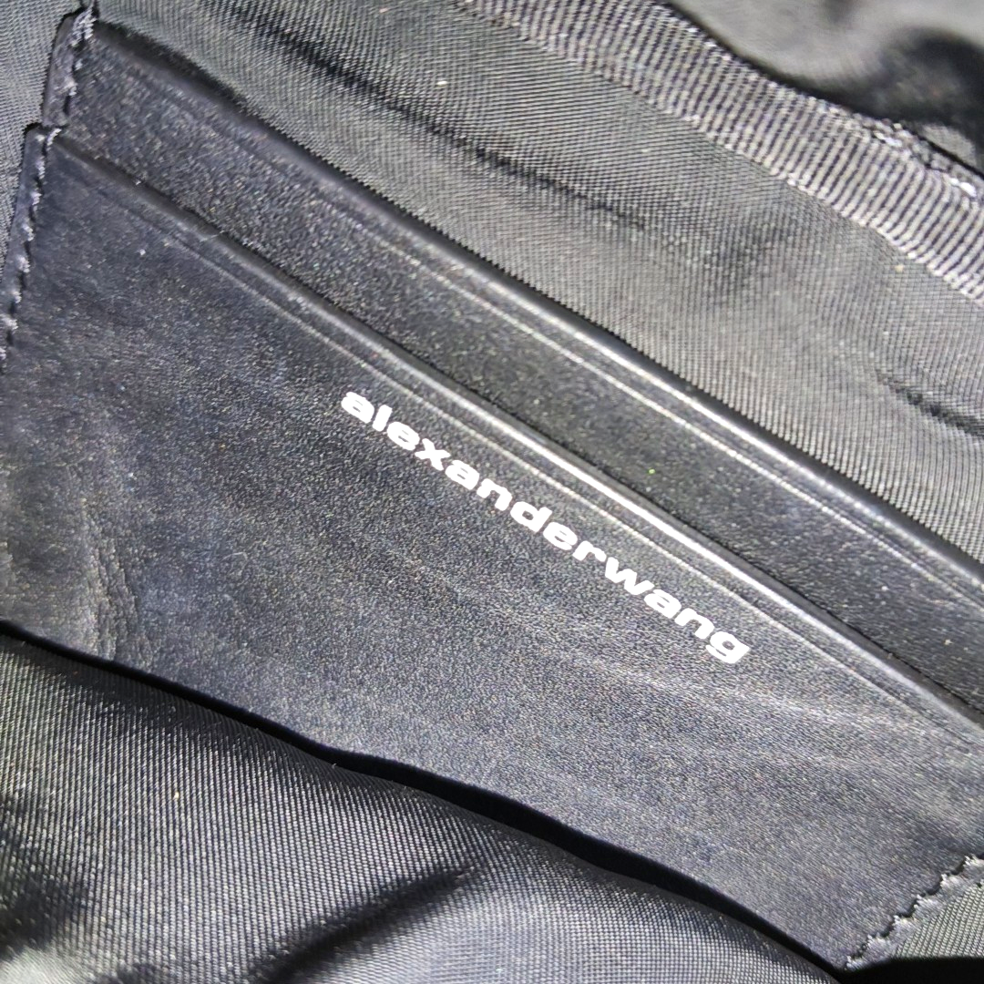 Alexander Wang Attica Black羊皮腰包腰包/胸包 Silver Hardware-(SKU)-950746900