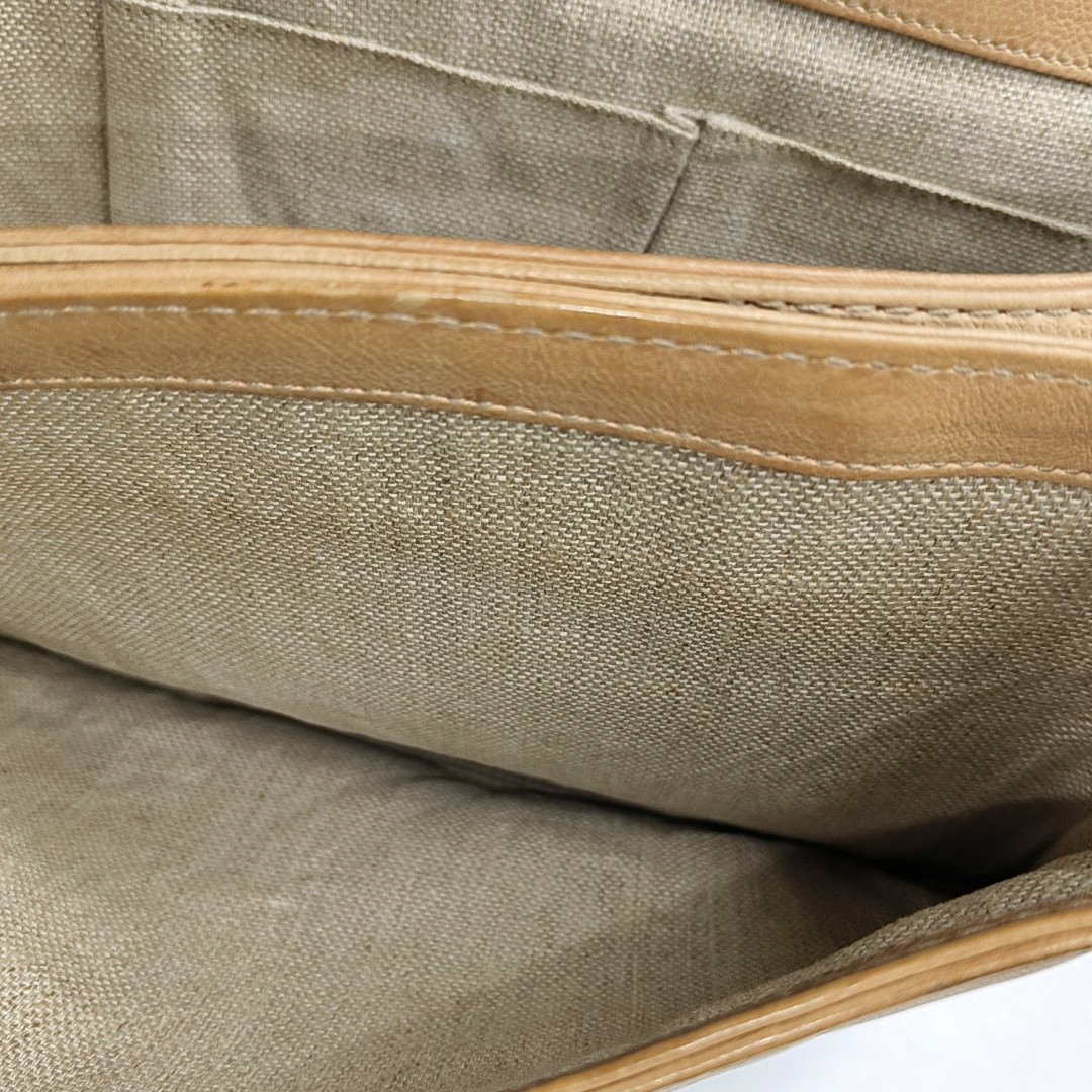 GUCCI Trunk Brown Canvas Monogrammed Crossbody Shoulder Bag Golden hardware-(SKU)-951960064