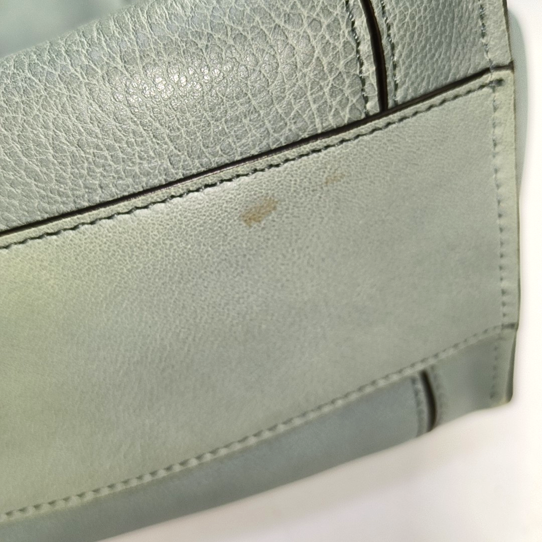 Chloé Milo Light Blue Cowhide Single Shoulder Bag Handbag Golden hardware-(SKU)-951412055