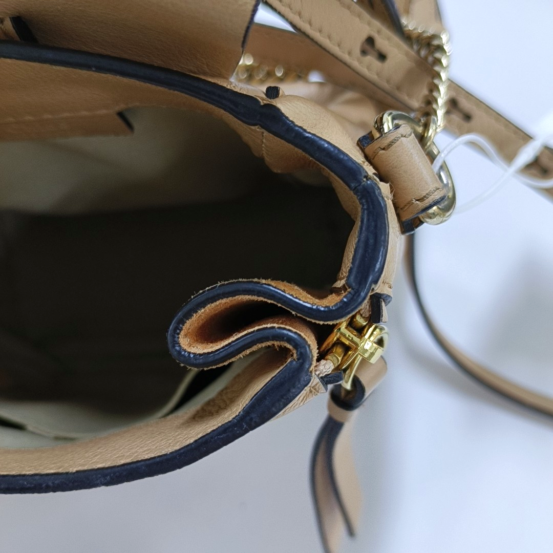 Chloé Faye mini Khaki Cowhide Single Shoulder Bag Backpack Golden hardware shoulder straps-(SKU)-955720331