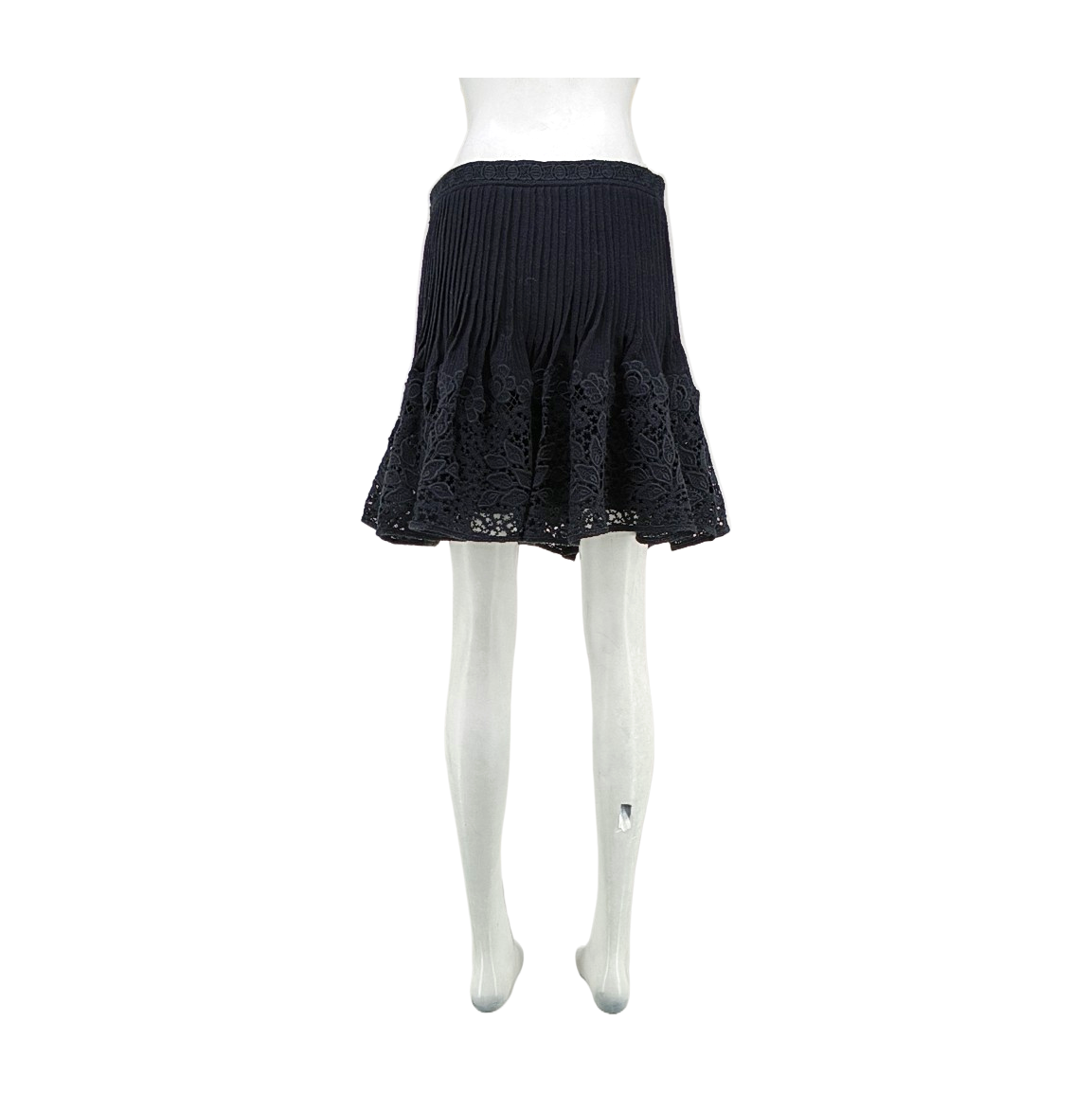 Chloé Scode Autumn and spring black wool ladies' short half skirt-(SKU)-935760477