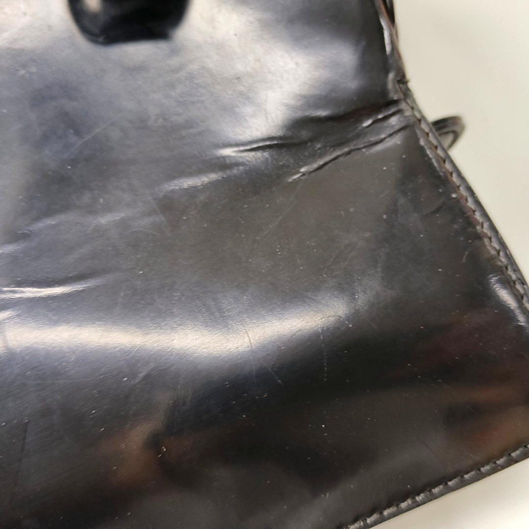 GUCCI Black cowhide tote bag Silver Hardware-(SKU)-13379697