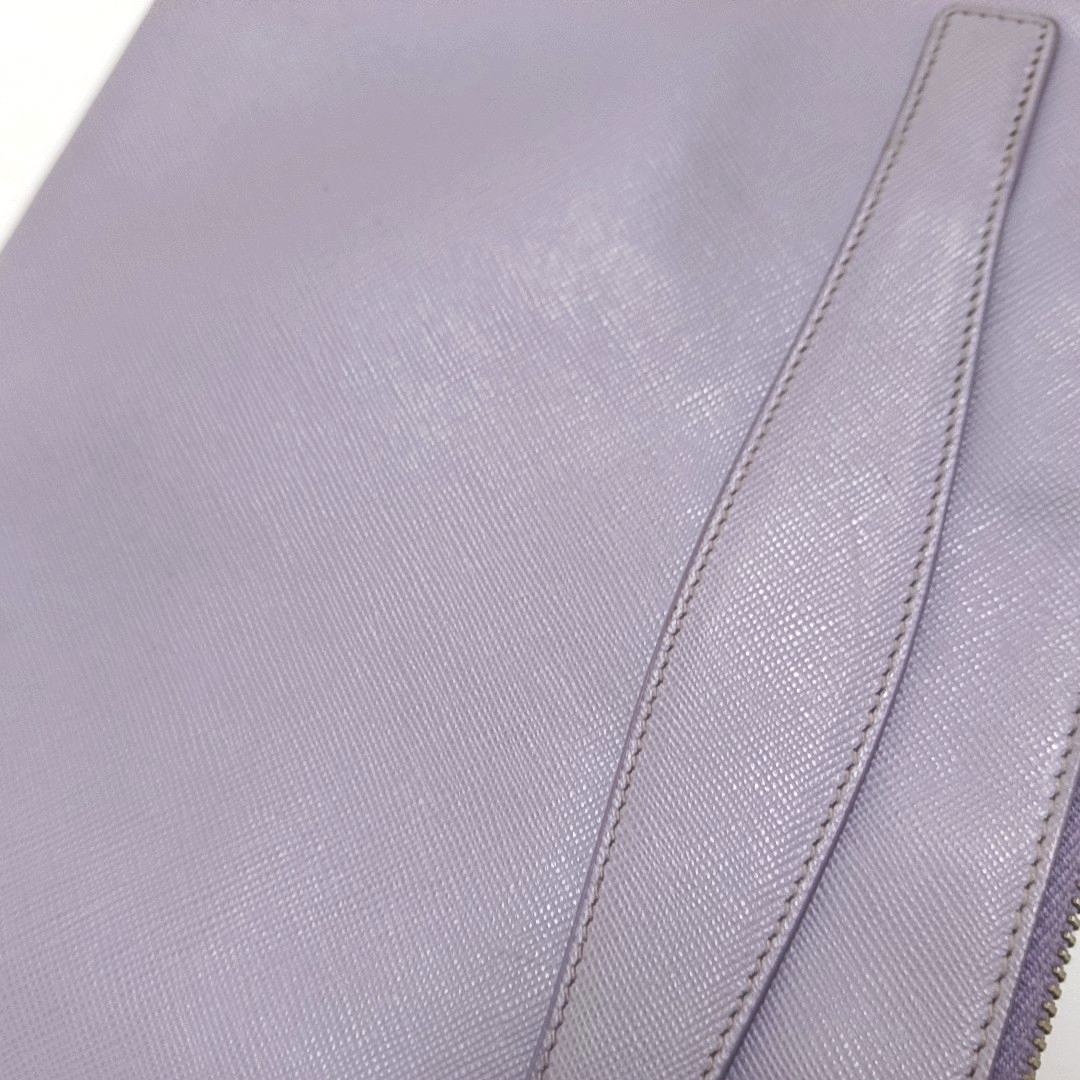 PRADA Light Purple Cowhide Handbag Silver Hardware-(SKU)-957970047