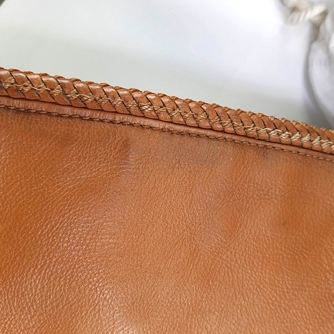 GUCCI Trunk Brown Canvas Old Flower Single Shoulder Bag Tote Bag Golden hardware-(SKU)-13447280