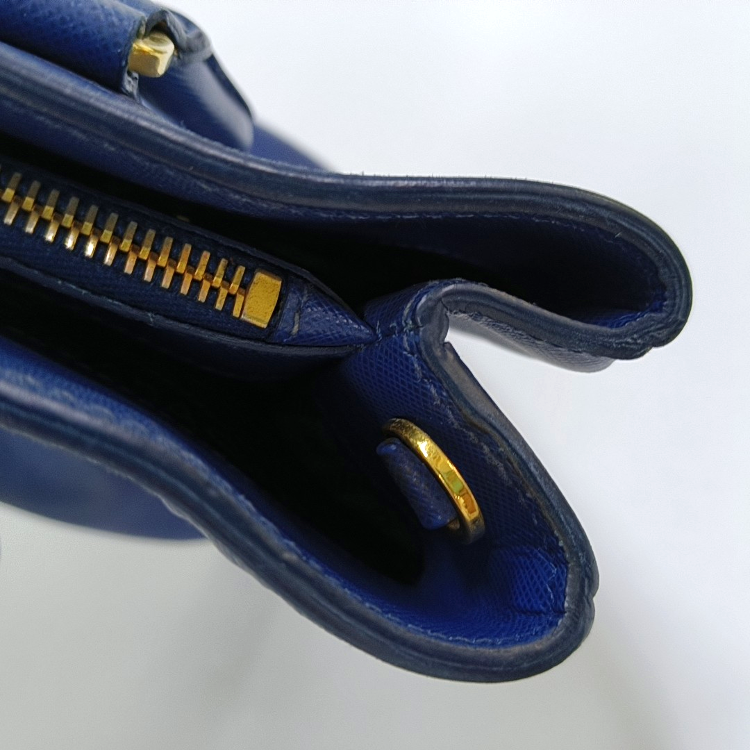PRADA Galleria Large size Dark Blue Calfskin Logo Crossgrain Killer Bag Crossbody Bag Single Shoulder Bag Handbag Golden hardware Removable shoulder strap-(SKU)-958814662