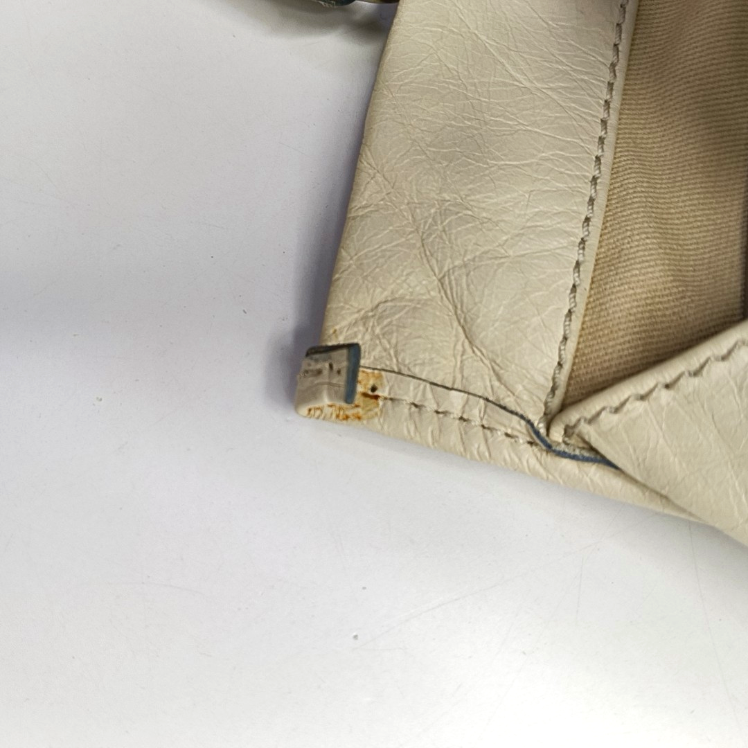 Chloé Tote bag White Leather Handbag Golden hardware-(SKU)-954394334