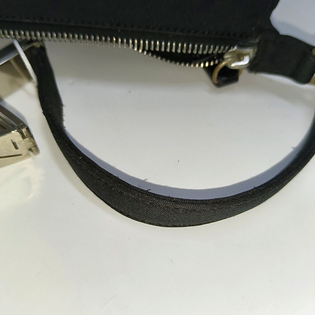 FENDI Black fabric handbag Silver Hardware-(SKU)-14425389