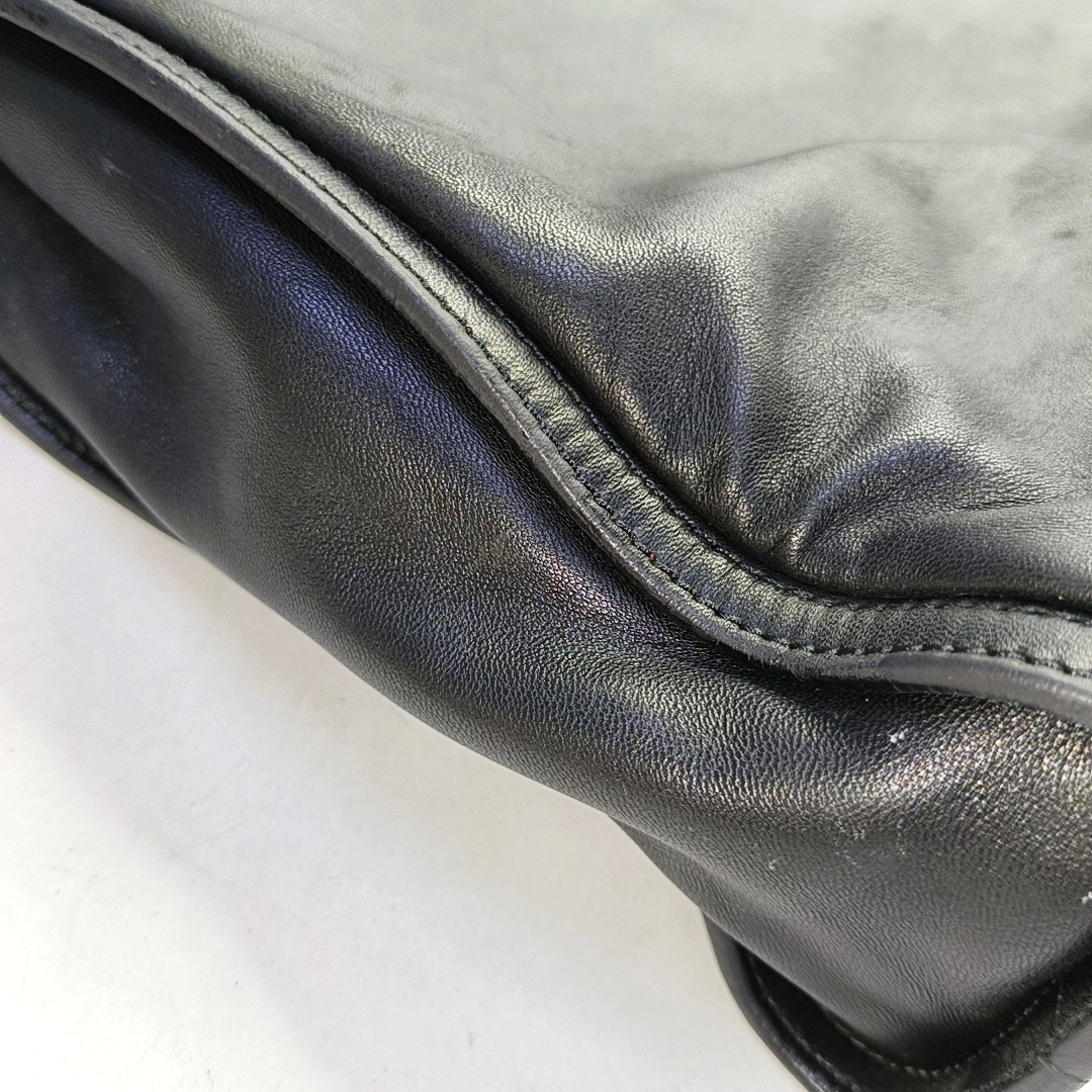 LOEWE Tote bag Black Lamb Leather Single Shoulder Bag Golden hardware-(SKU)-952391467