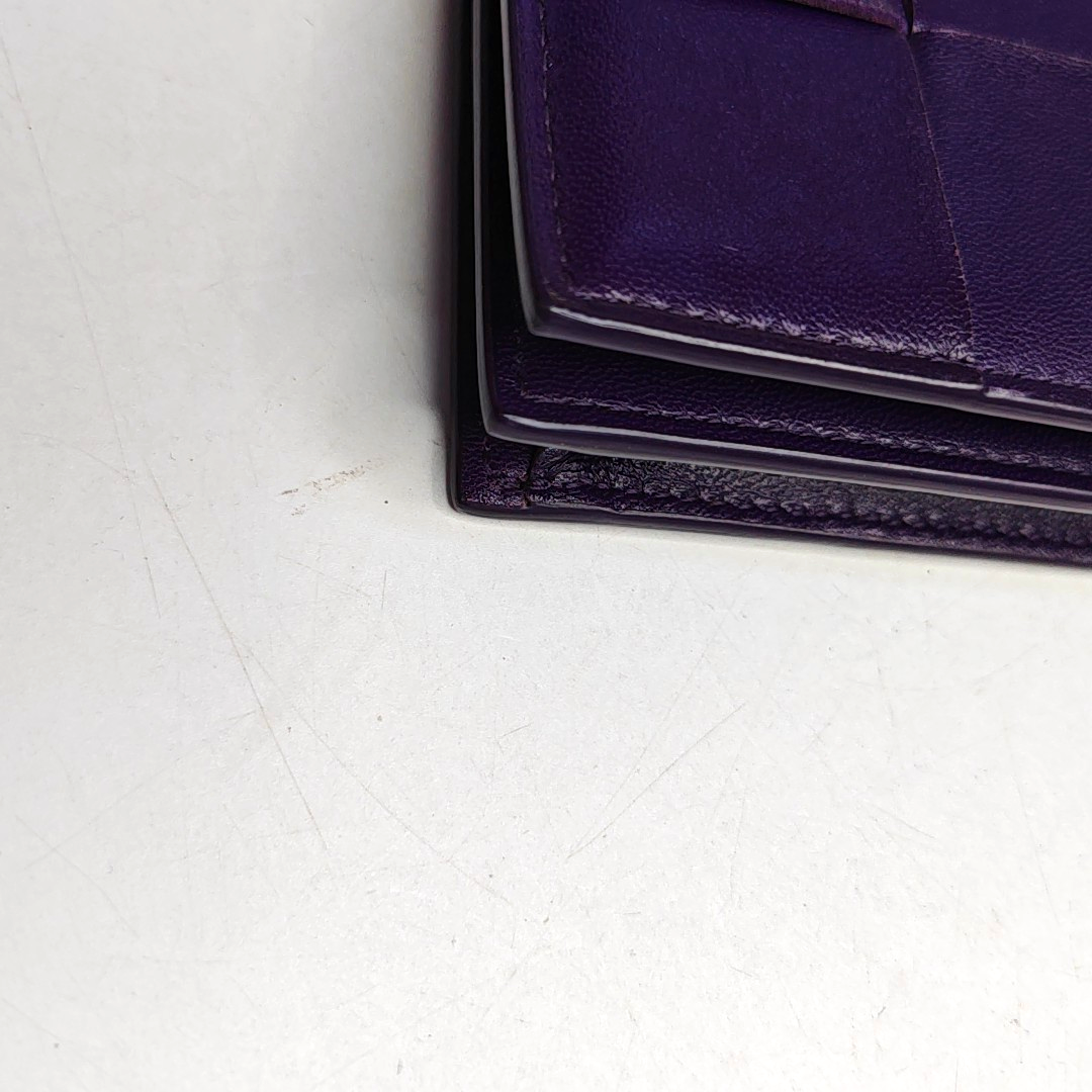 BOTTEGA VENETA Purple Cowhide Wallet-(SKU)-958679200