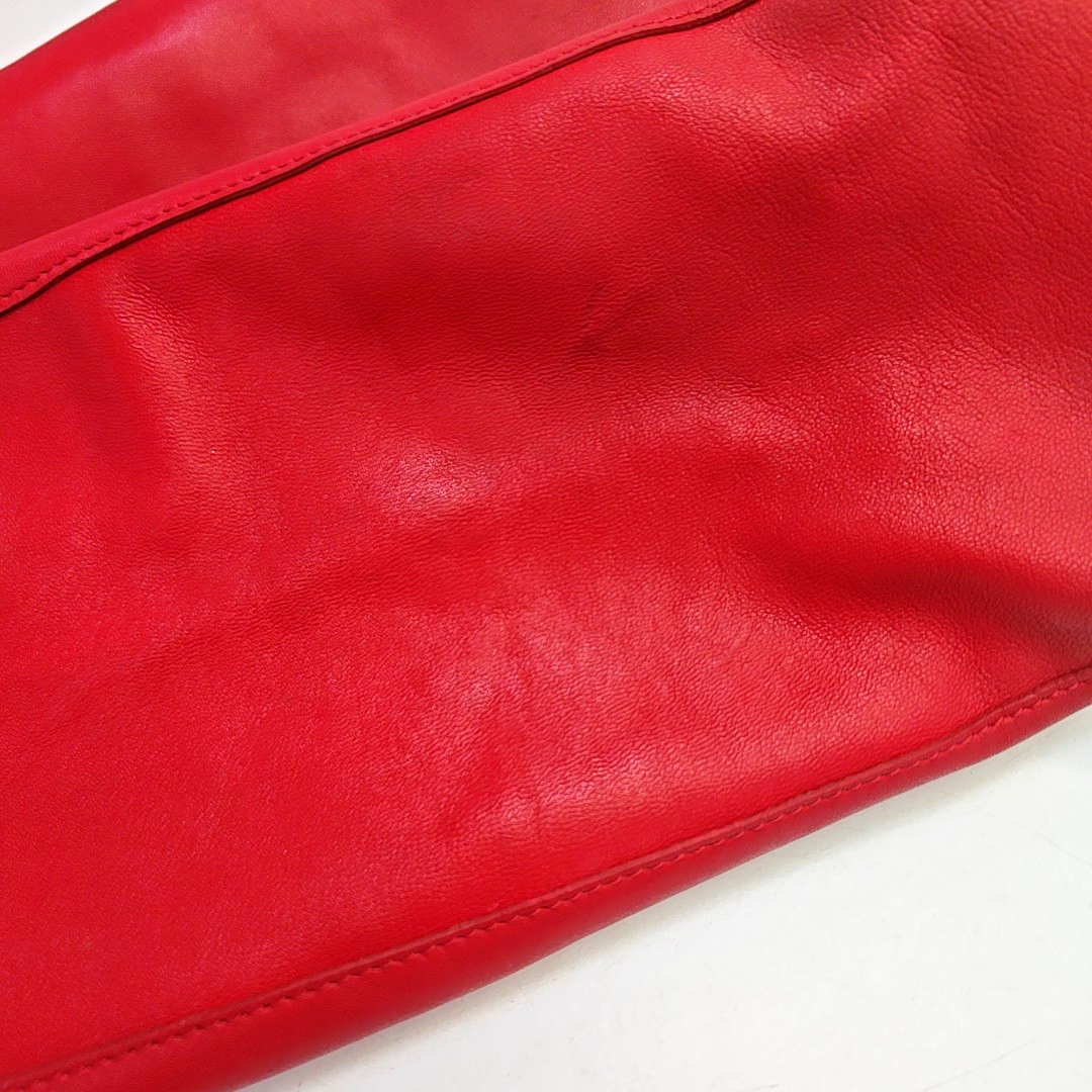 CELINE VERTICAL CABAS Medium size Red Sheepskin Handbag Golden hardware-(SKU)-952291524