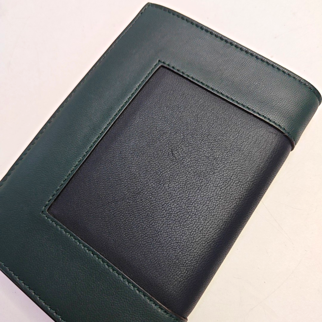 CELINE Green Cowhide Wallet Golden hardware-(SKU)-947043201