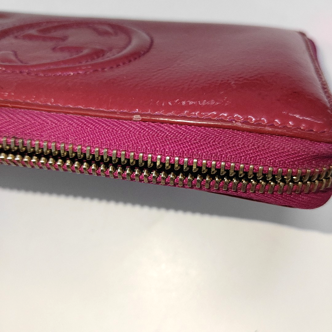 GUCCI Soho Red Leather Tassel Wallet Golden hardware-(SKU)-14500964