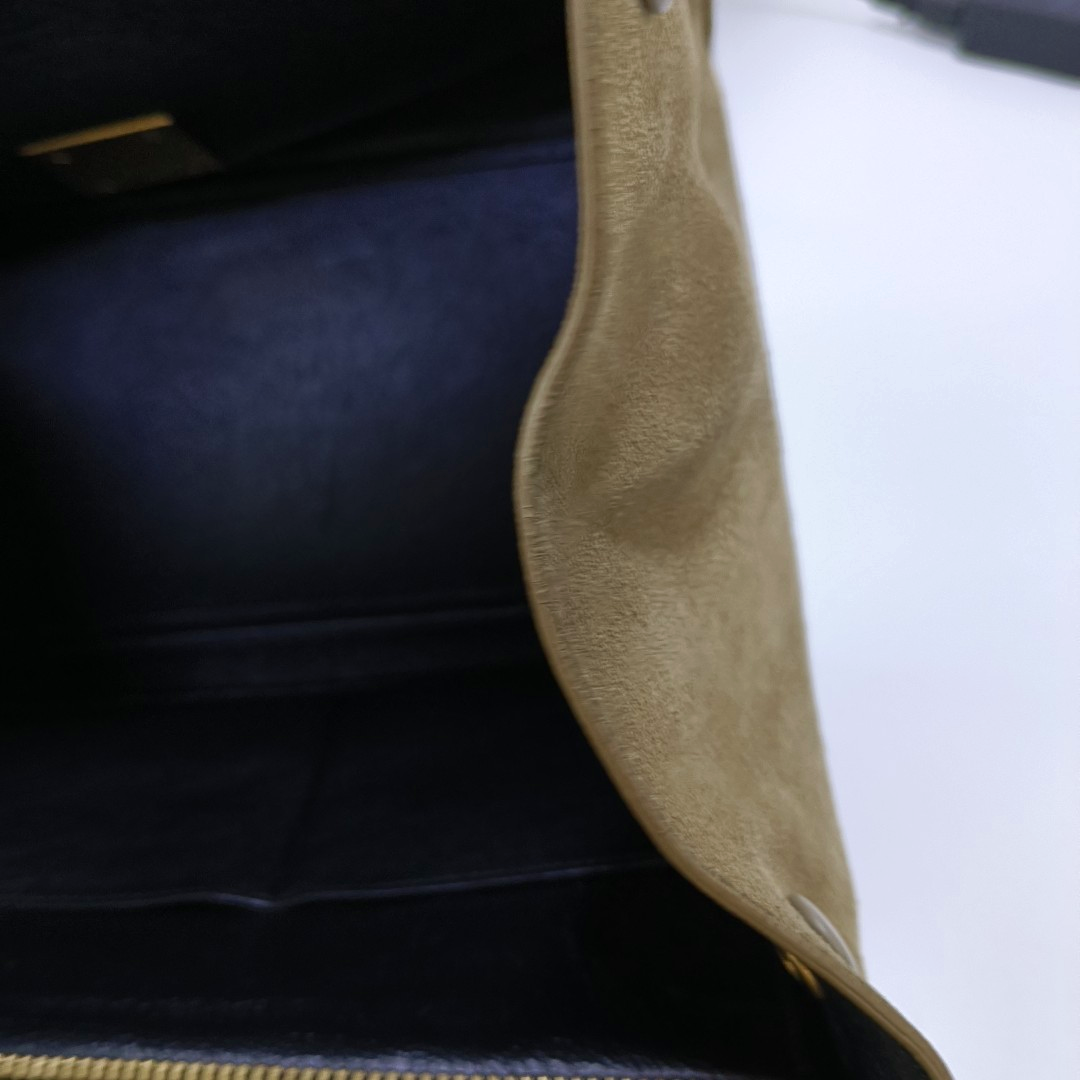 CELINE TRAPEZE Small size Multicolor Cowhide Swing Bag Single Shoulder Bag Handbag Golden hardware Removable shoulder strap-(SKU)-958711206