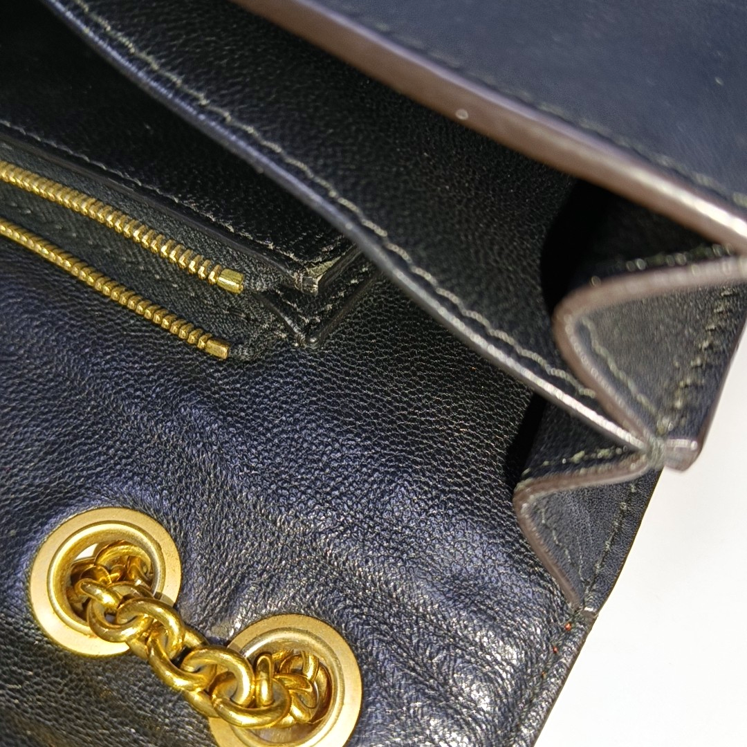 CELINE POCKET Multicolor Leather Single Shoulder Bag Crossbody Bag Golden hardware-(SKU)-939620306