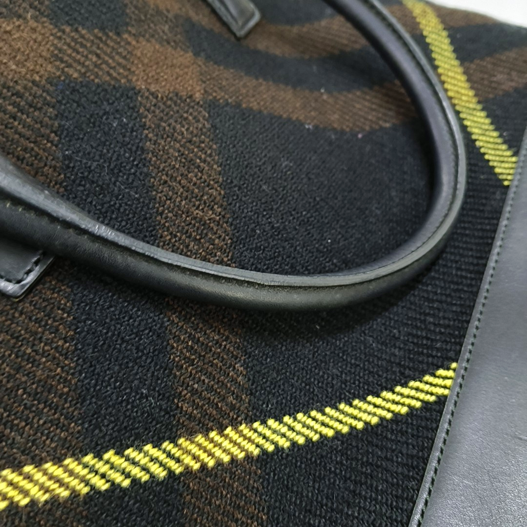 BURBERRY Tote bag Black fabric handbag Silver Hardware-(SKU)-952336388