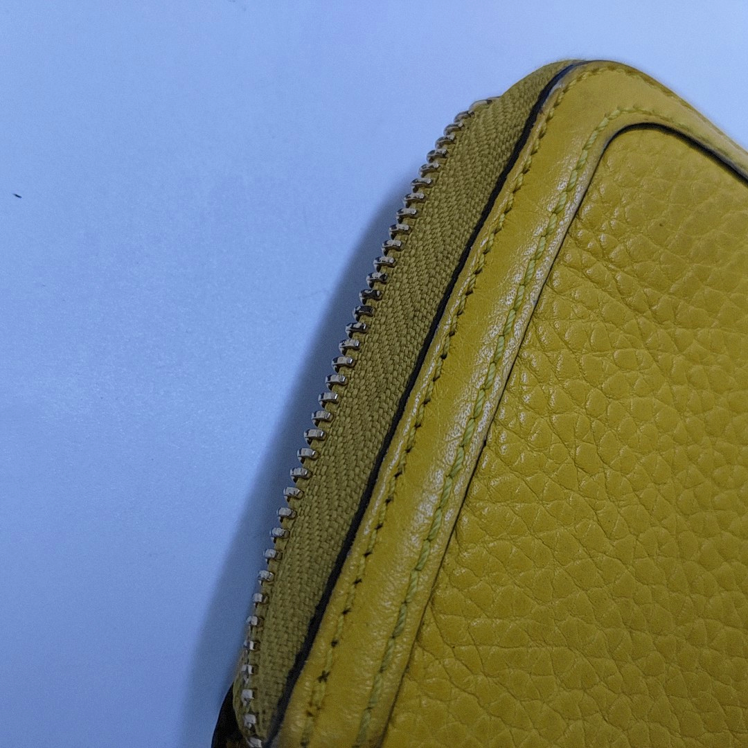 BURBERRY Yellow Cowhide Wallet Golden hardware-(SKU)-954324318