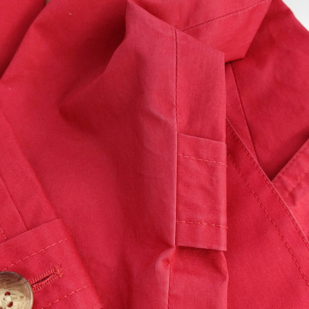 COACH Scode Autumn Winter Red Cotton Women's Mid-Length Trench Coat-(SKU)-944559504