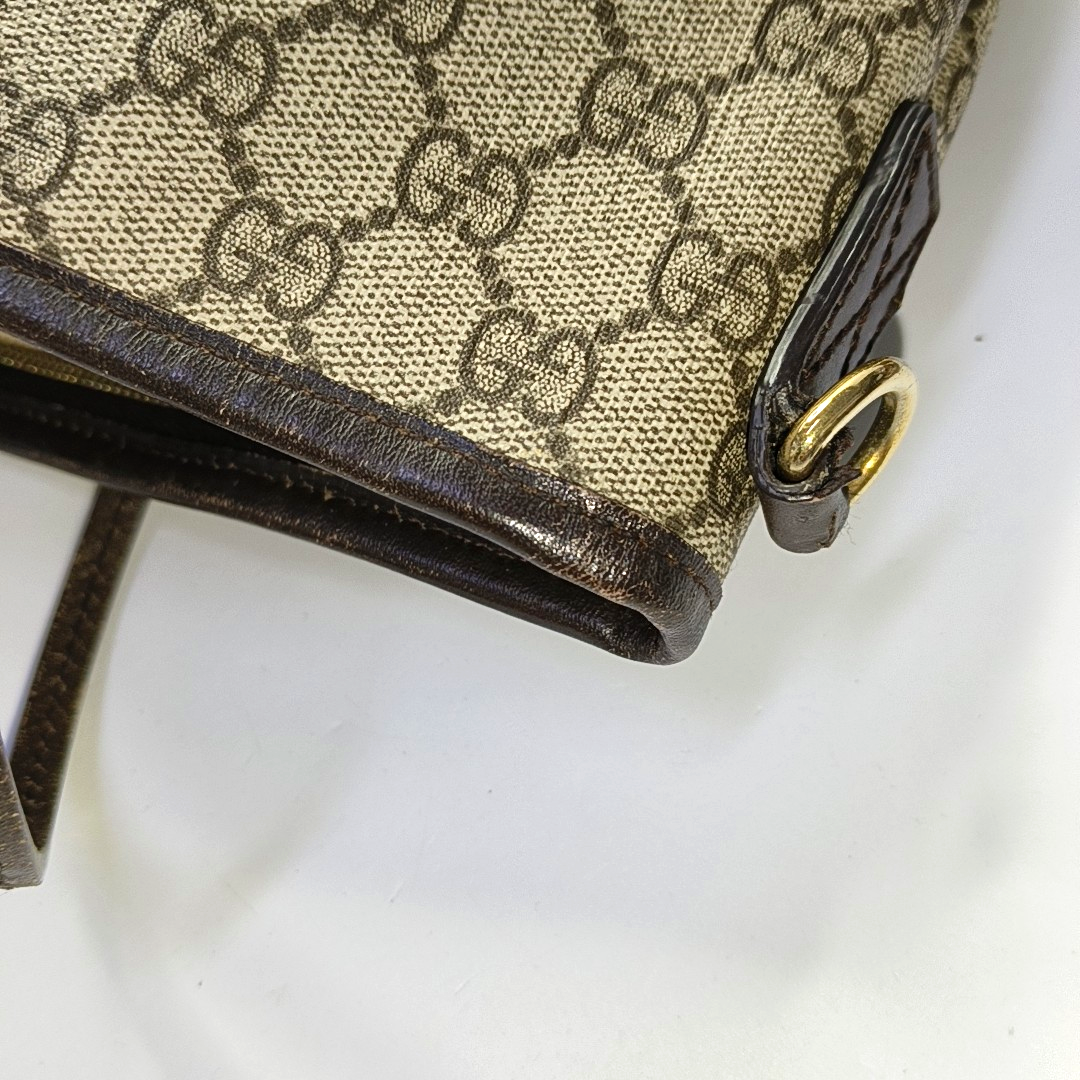 GUCCI Tote bag Ebony Coated Canvas Monogrammed Handbag Silver Hardware-(SKU)-953201451