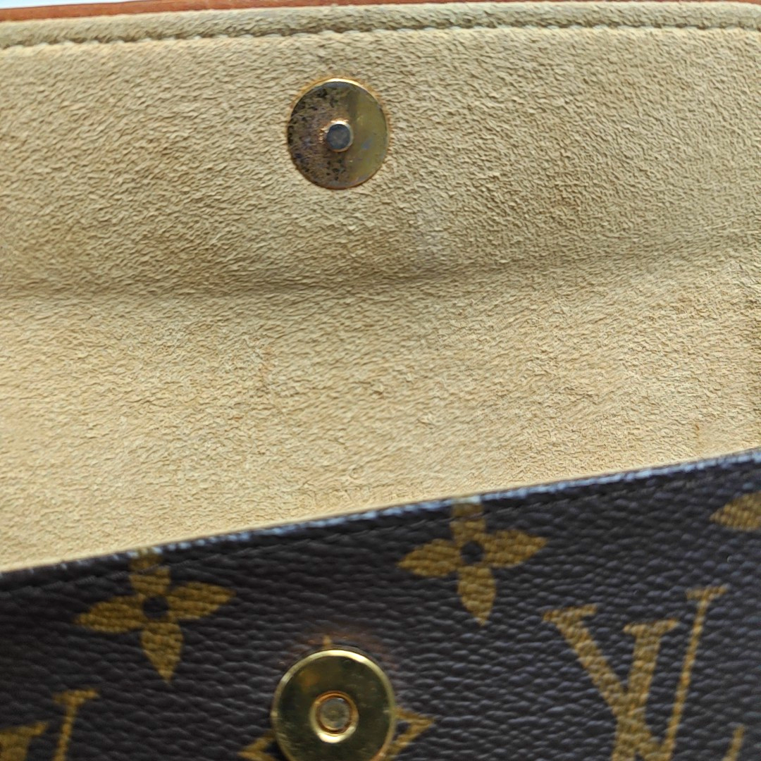 LOUIS VUITTON FLORENTINE Brown Coated Canvas Fanny Pack斜挎包腰包/胸包 Golden hardware Removable shoulder strap-(SKU)-946317120