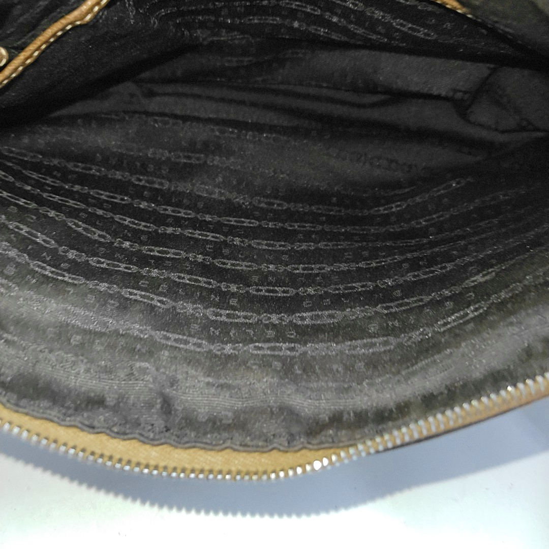 CELINE BOOGIE Brown Leather Quilted Single Shoulder Bag Crossbody Golden hardware-(SKU)-14448412
